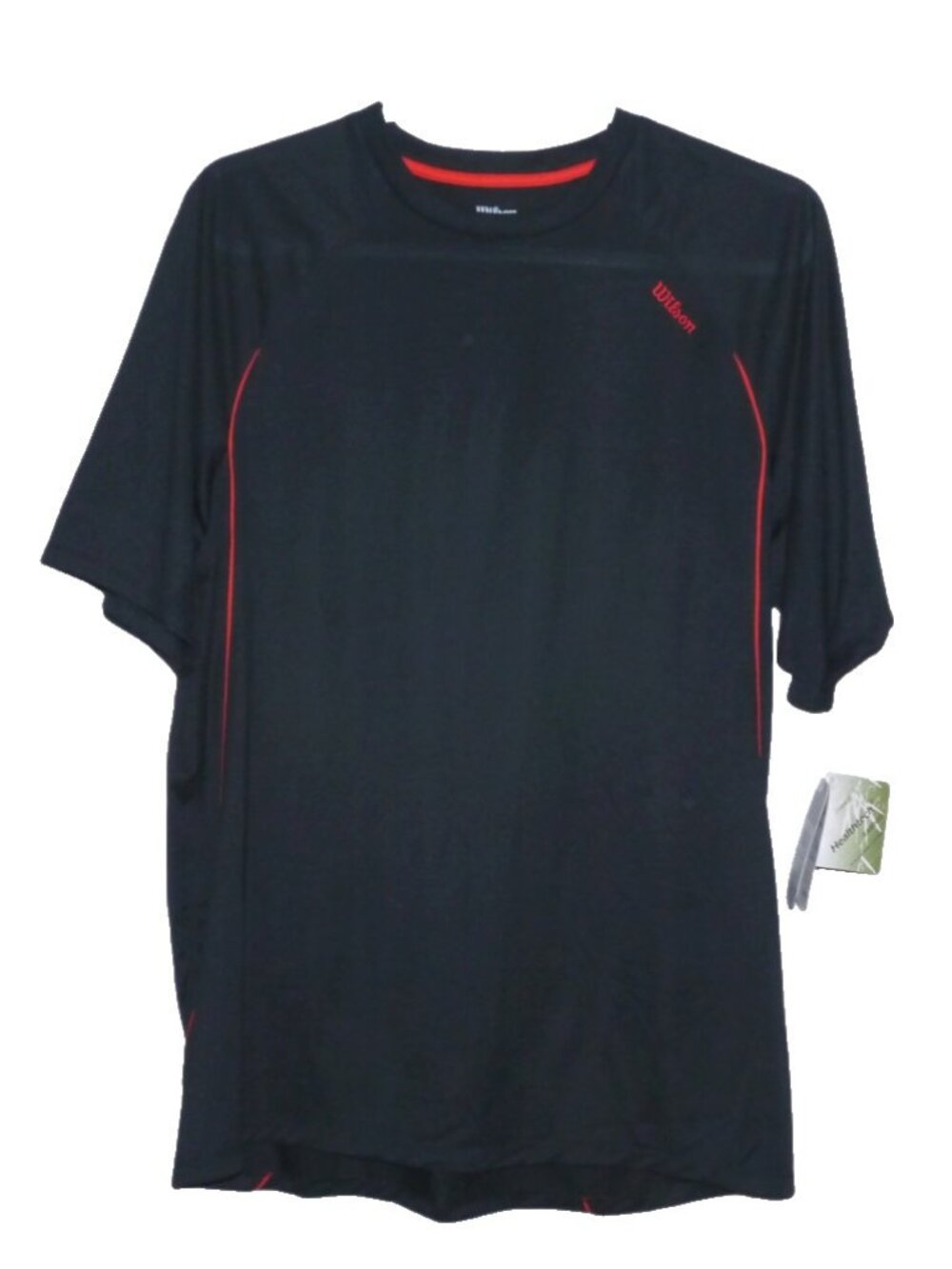 Wilson Healthtech black T Shirt  bamboo fibers 100% polyester Men's size XL, New